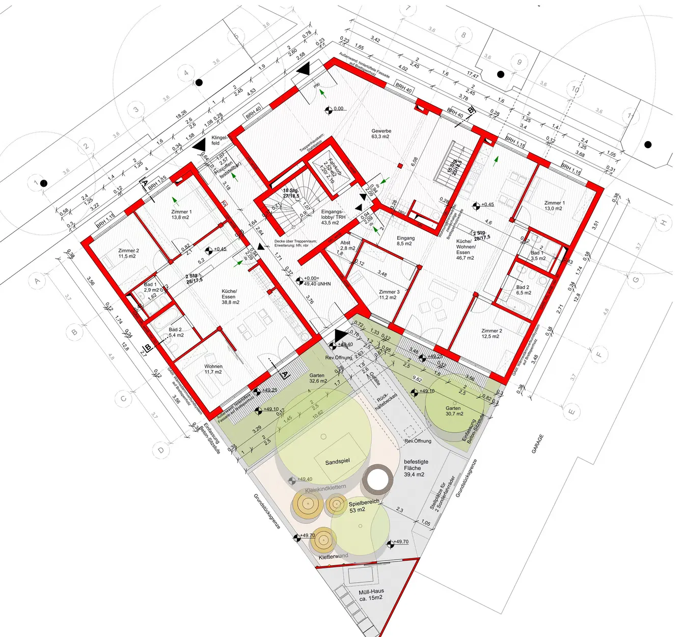 Berlin Weißensee – Grundriss Erdgeschoss
